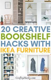 Learn great ways to organize books and decorate to enhance your living room, bedroom or home office. 20 Creative Ikea Bookshelf Hacks Craftsy Hacks