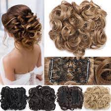 Regular price $49.98 sale price $24.99. Large Thick Curly Scrunchie Combs Messy Bun Updo Clip In Hair Piece Extensions Ebay In 2021 Bun Hair Piece Clip In Hair Pieces Curly Hair Pieces