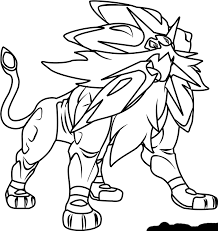 All images found here are believed to be in the public domain. Solgaleo Legendary Pokemon Coloring Page Free Printable Coloring Pages For Kids