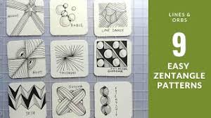 As mentioned above, here are some free printable zentangle patterns, and you can also take so many great ideas from the images above. 9 Easy Zentangle Patterns For Beginners Emilysuess Com