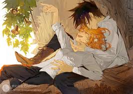 Emma x ray tpn fanart. 900 1 Ray X Emma Ideas In 2021 Neverland Neverland Art Anime
