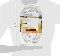 Master Electrician 02356-01ME Outdoor Extension Cord, 16/3, White, 40-Ft. -  Quantity 1
