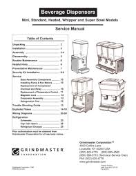 Novent locking caps can be unlocked with a . Crathco Grindmaster D15 Service Manual Manualzz