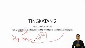 (i) faktor semula jadi atau geografi. F2 5 2 Kegemilangan Kesultanan Melayu Melaka Faktor Kegemilangan Youtube