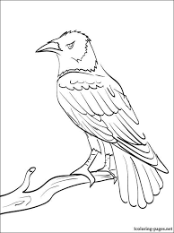 Printable Animal Coloring Page Of A Raven From Our Coloring Book Site Animal Coloring Pages Coloring Pages Super Coloring Pages