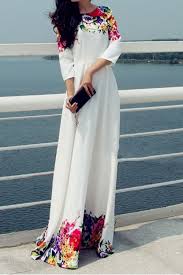 Black 3 4 Sleeve Maxi Dress Floral Print 3 4 Sleeve Maxi Dress Maxi Dresses Beautiful Dresses Elegant Maxi Dress Fashion