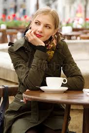 See woman drinking coffee stock video clips. Beautiful Woman Drinking Coffee In Stock Image Colourbox