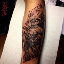 Dragon ball z tattoo idea. Throw Back To This Goku Tattoo From Last Year Loved Dbz S Flickr