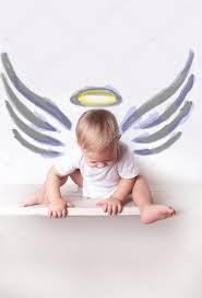 Baby Boy With Angel Wings Stock Photo By C Noci 101086710