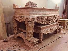 Sập thờ tứ linh chân 24cm