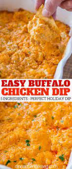 Buffalo Chicken Dip Tastes Just Like Buffalo Wings Dipped In Ranch Dressing With Just Fi In 2021 Buffalo Chicken Dip Recipe Chicken Wing Dip Recipes Chicken Dip Recipe
