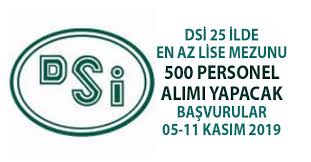 Check spelling or type a new query. Devlet Su Isleri Dsi Kpss Siz En Az Lise Mezunu 500 Personel Alimi Yapacak Dsi Is Basvurusu Nasil Yapilir
