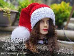 Co 63 st, pm and join for working in the round( make sure not to twist st ). Double Brim Santa Hat Pattern Crazy Hands Knitting