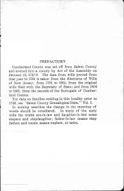 Genealogical data from Cumberland County, New Jersey : wills, abstracts