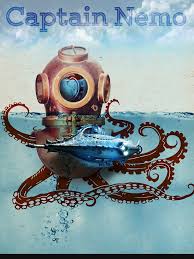 Kapitan Nemo Hoodie Von Tony Vazquez Deep Sea Diver Art Nemo Sea Illustration