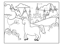 Playmobil prinzessinnenschloss 5142 mit sehr viel zubehör. Ausmalbild Einhorn Fabelwesen Einhorner Unicorn