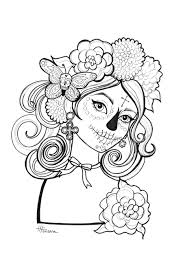 Here Is One Of Three Day Of The Dead Coloring Pages For You To Print Mandala Coloring Pages Coloring Books Skull Coloring Pages