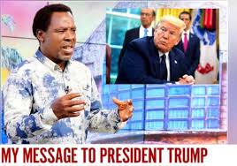 Mhubiri wa kimataifa kutoka nchini nigeria, temitope balogun joshua, maarufu kama tb joshua amefariki dunia akiwa na umri wa miaka 57 amefariki saa chache. Tb Joshua Sends Prophetic Warning To Us President Donald Trump On Security Issues