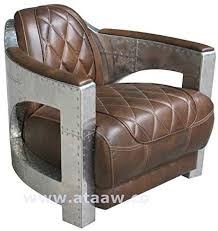 The perfect addition to any space, a leather club chair exudes luxury and enhances the aesthetic appeal of any room it is. Club Chair Full Top Grain Light Brown Leather Aviator Aluminium Frame Modern Amazon De Kuche Haushalt