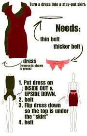 How To Turn A Dress Into A Skirt Fashion Infographic Fashion Style