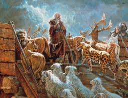 In exchange God promised to Noah and his sons that he will never flood the earth again.  This was the covenant made between G