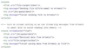 Users of apache activemq artemis should use the jms component. Claus Ibsen Davsclaus Riding The Apache Camel Working With Large Messages Using Apache Camel And Activemq Artemis Improved In Upcoming Camel 2 21 Release