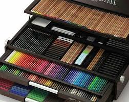 Huge Faber Castell Art Set With Polychromos And Other Pencils Faber Castell Faber Wooden Case