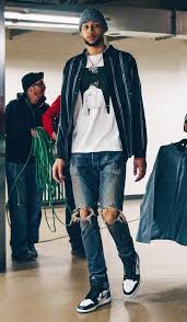 A post shared by kendall (@kendalljenner) on feb 8, 2018 at 1:41pm pst view this post on instagram. 76ers Ben Simmons Denim Air Jordan 1 Blue Moon Buyvise