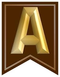 Here's a set of free printable alphabet letter images for you to download and print. Swallowtail Printable Alphabet Banner Letters Brown Go Printable Party Com