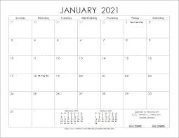 Printable blank calendar january 2021. Microsoft Word Calendar Template 2021 Monthly Free Printable Calendar Monthly