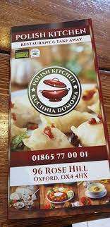 Polish kitchen is bringing to oxford much awaited traditional polish cuisine. The Cover Of The Menu Picture Of Polish Kitchen Oxford Tripadvisor