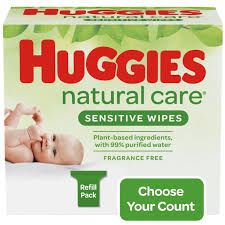 Huggies Natural Care Aloe Baby Wipes Unscented 3 Refill Packs 624 Total Wipes Walmart Com