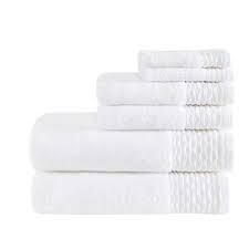 Shop 53 top cotton bath towels and earn cash back all in one place. 6pc Curv Jacquard Wavy Cotton Bath Towels Sets White Target