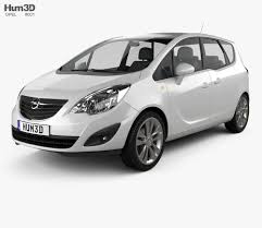 3d Model Of Opel Meriva B 2011 Opel Meriva Opel Car Engine