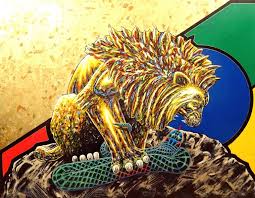 The asiatic lion, a subspecies that split from african lions around 100,000 years ago, once prowled across asia and the middle east. Lion And Snake Painting By Fabien C Saatchi Art