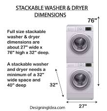 Rv stackable washer and dryer dimensions. Washer And Dryer Dimensions Size Guide Designing Idea