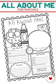 Free All About Me Printable Modern Homeschool Family All About Me Printable Printable Worksheets All About Me Poster