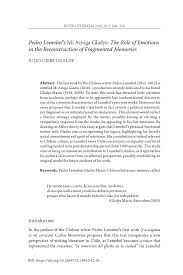 Jalantikus hanya menyediakan aplikasi dan cara untuk mengunduh. Pdf Pedro Lemebel S Mi Amiga Gladys The Role Of Emotions In The Reconstruction Of Fragmented Memories