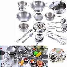 Maybe you would like to learn more about one of these? Gzq Cookware Set 18pcs Stainless Steel Kitchenware Cookware Kitchen Utensils Children Kids Simulation Cooking Games Playset Cookware Set Buy Online In Serbia At Serbia Desertcart Com Productid 51626005