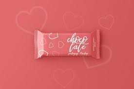 Chocolate Bar Packaging Mockup In 2020 Packaging Mockup Chocolate Candy Bar Postcard Mockup