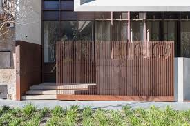 The curved bath and basins were custom designed to be engineered into solid pieces of stone. Indigo Slam Architecture Judith Neilson Projects