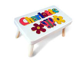 Put your logo on rubik's cubes, full color puzzles, chocolate thank you puzzles & more. Butterfly Wooden Name Stool Personalized Puzzle Step Stool For Kids