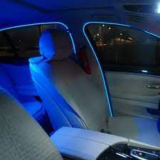 2pcs 1m 2m 3meters Flexible Neon Light Glow El Salon Wire Flat Led Strip For Car Lights With Controller Freeshipping Car Interior Decor Auto Repair Car Decor