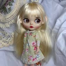 Custom Blythe doll ooak Handmade face with good...