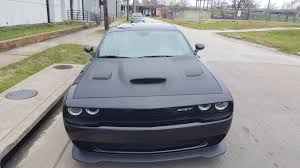 2020 Dodge Challenger Srt Hellcat Black And Red Dodge Challenger Srt Hellcat Matte Black Hood With Skinz Expert Installation Dallas Dodge Challenger Srt Hellcat Challenger Srt Hellcat Dodge Challenger Srt