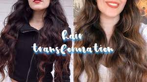 Any box dye that claims to lighten hair will contain bleach. Hair Transformation Dark Brown To Light Youtube