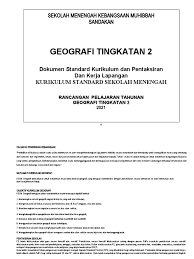 Description of geografi tingkatan 2. Rpt Geografi Ting 2 2021 Smk Muhibbah
