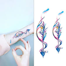 For instance, independence and liberty are associated with the image of an arrow with a feather through its shaft, while an arrow piercing a compass represents a. Waterproof Temporary Tattoo Sticker Colorful Arrow Feather Tatto Stickers Flash Tatoo Fake Tattoos For Girls Women Lady Waterproof Temporary Tattoos Fake Tattootattoos For Girls Aliexpress