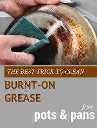 This is the best way to do it according to the ghi experts: The Best Trick To Clean Burnt On Grease From Pots And Pans Cleaning Pans Cleaning Recipes Cleaning Hacks