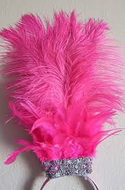 Pink Silver Flamingo Ostrich Feather Showgirl Headdress O S New Usa Hand Made Sajeeladesign Headdress Flamingo Costume Showgirl Headdress Pink Flamingo Party